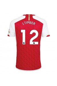 Arsenal Jurrien Timber #12 Jalkapallovaatteet Kotipaita 2023-24 Lyhythihainen